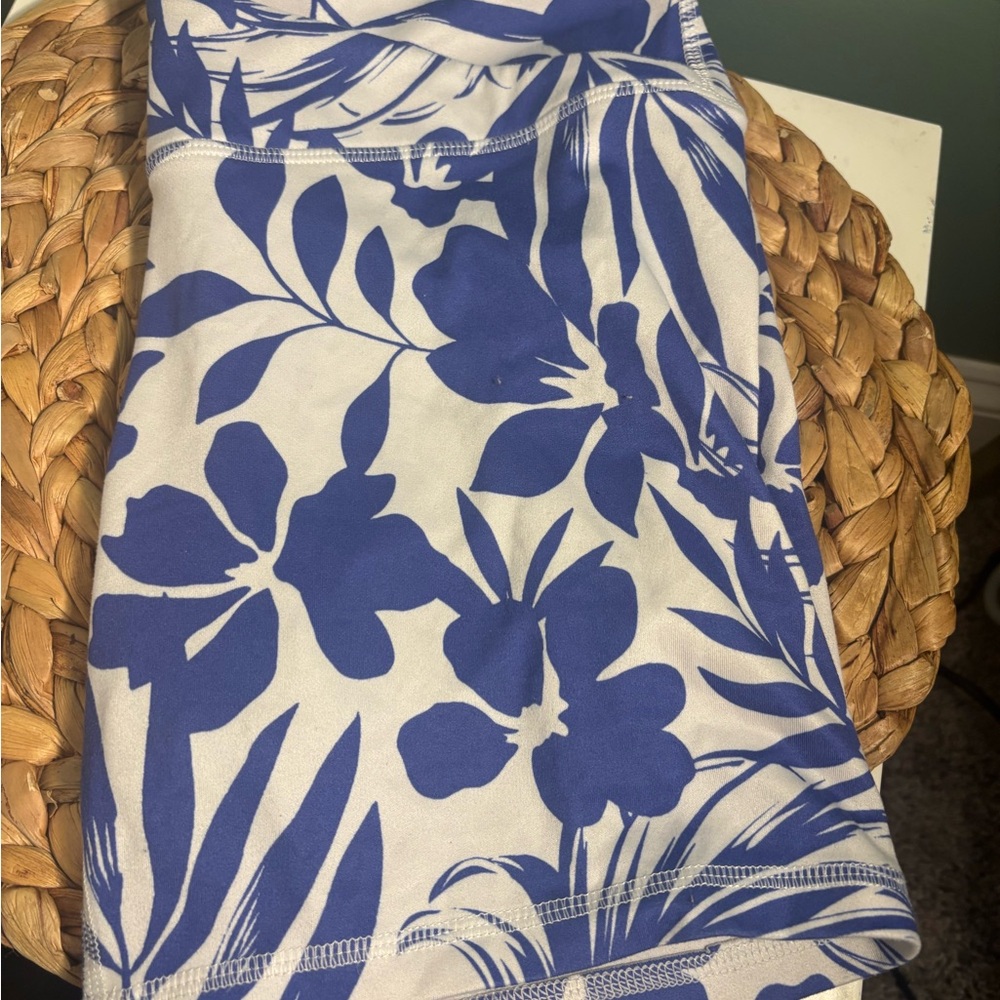 Blue and White Floral shorts